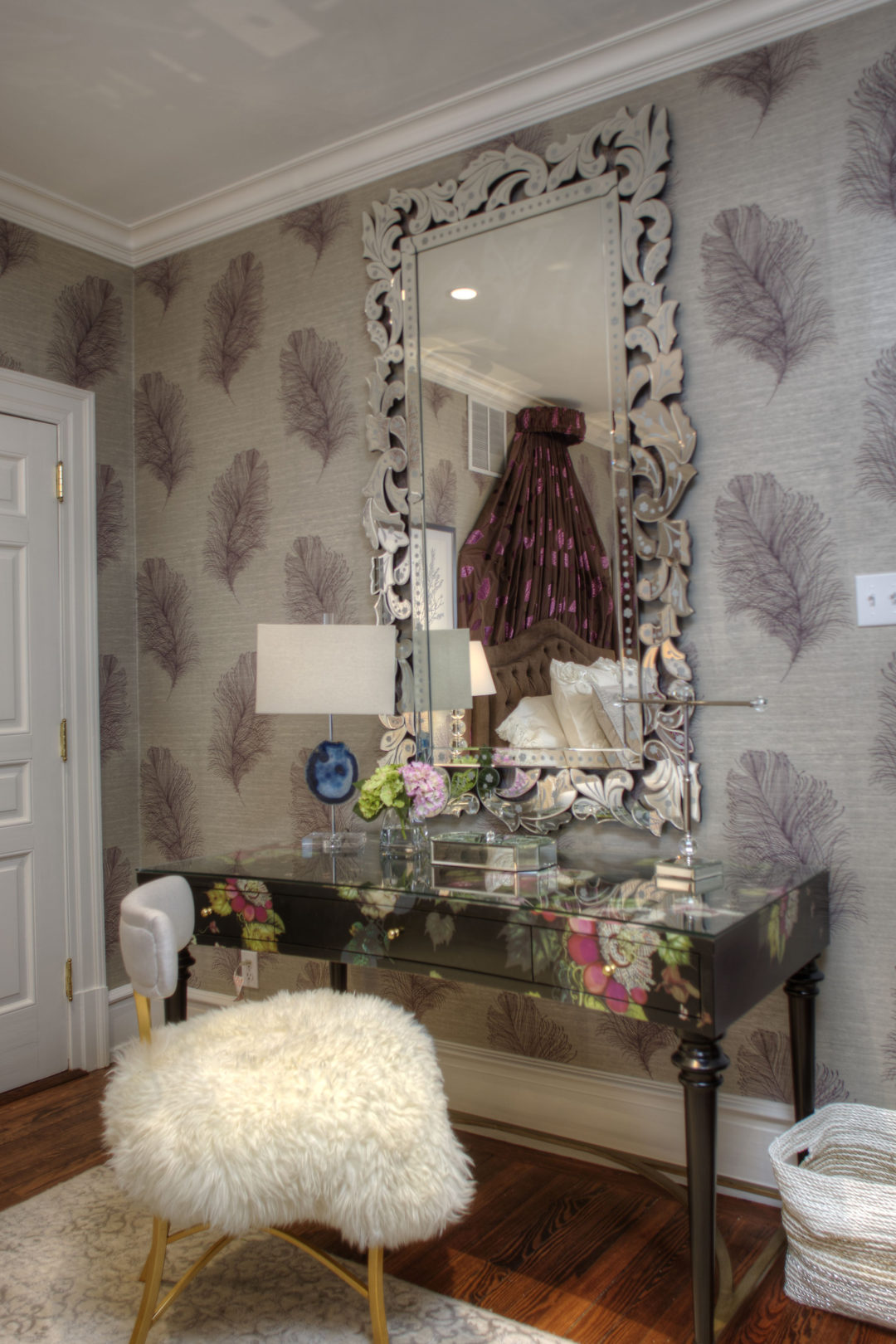 Cape May Showhouse Ensuite Bedroom Desk